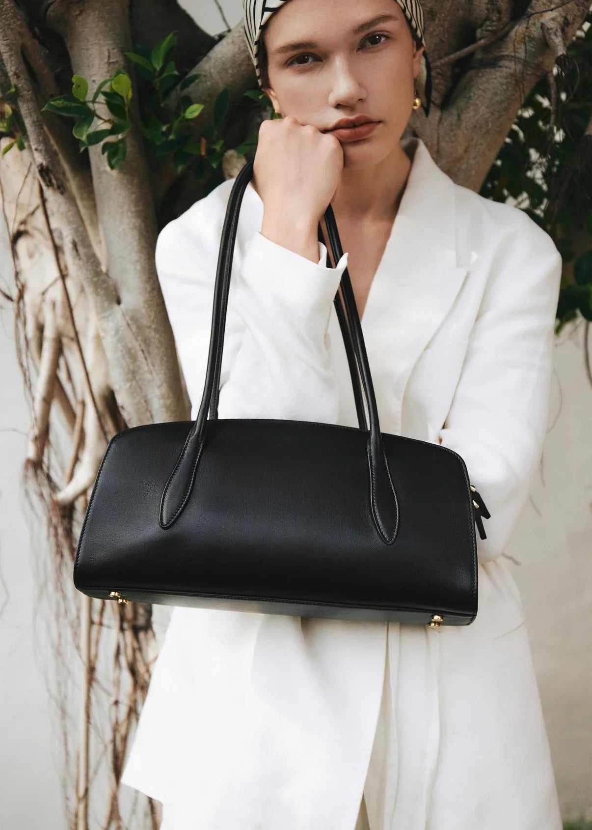 Gabrielle East-West Shoulder Bag - Chocolate