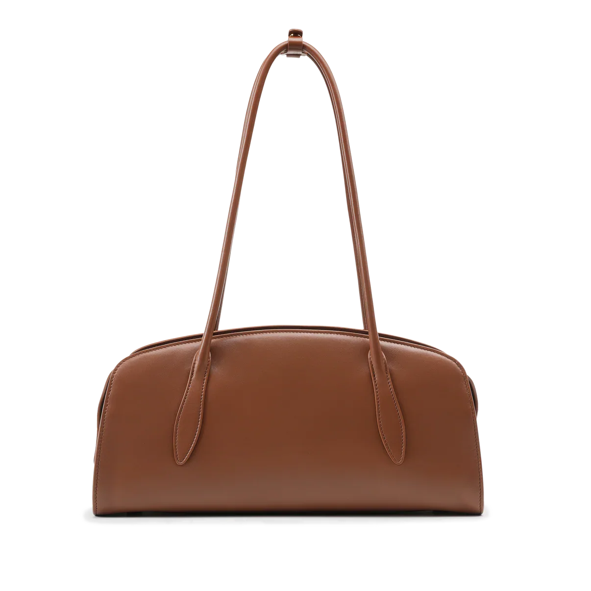 Gabrielle East-West Shoulder Bag - Brown Suede